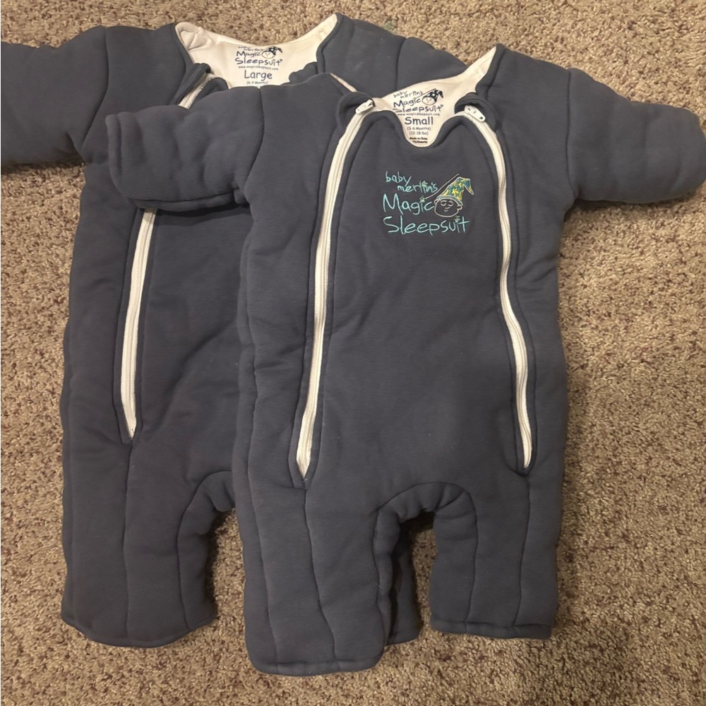 Baby Merlin's Magic Sleepsuit - Blue